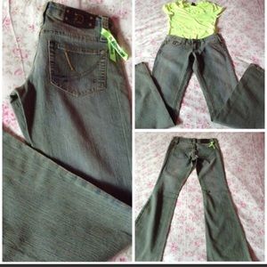 Y2K VINTAGE 80’s DOLL HOUSE BOOT CUT BELL BOTTOMS 3 JR NWOT